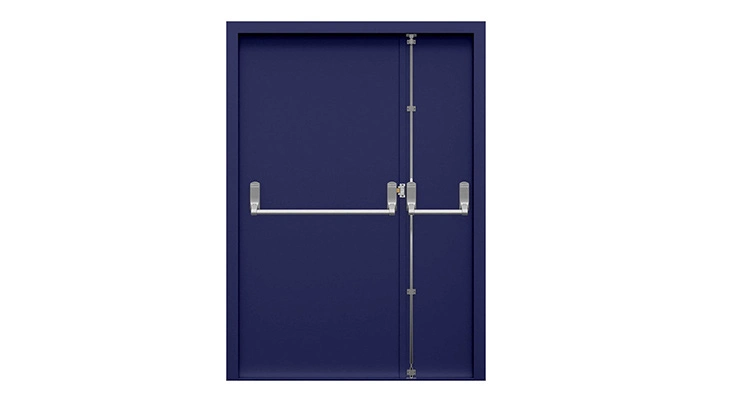 High Quality China Standard Certification 90 180 Minutes Fire Rated Proof Steel Glazed Metal or Stainless Steel Emergency Escape Exit Door