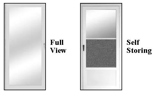 Roomeye Easy Install Full View Storm Screen Door for Sell