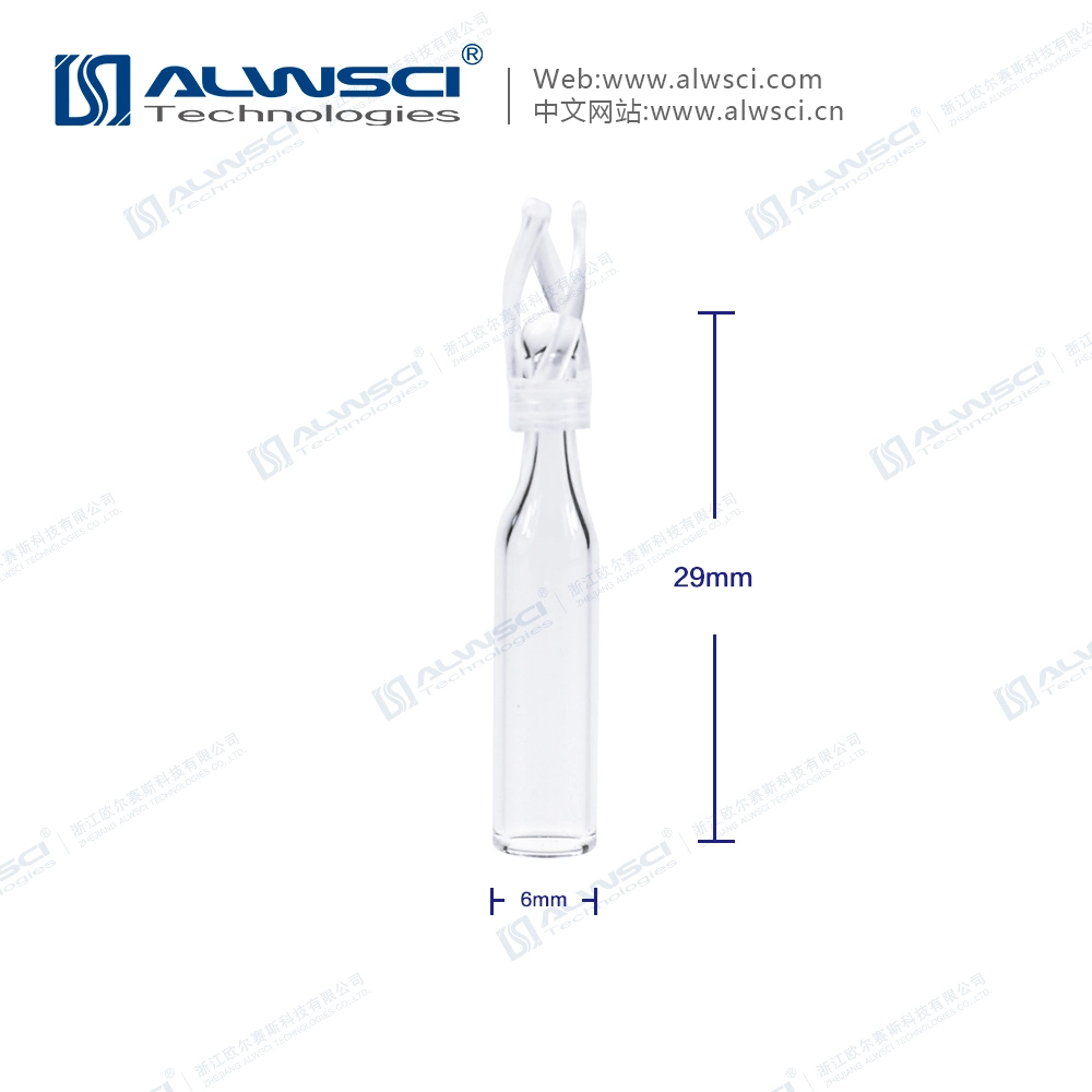 Alwsci 2ml Glass Vials 6mm Insert with Polyspring