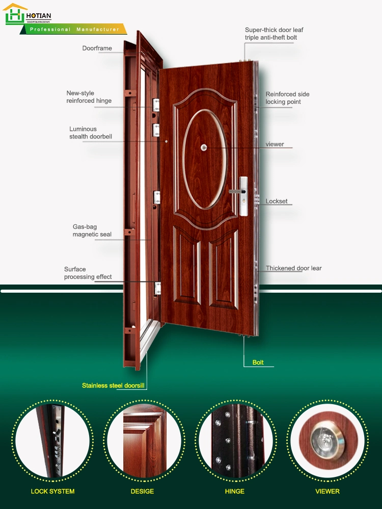 Luxury Spanish Stainless Steel Security Storm Doors