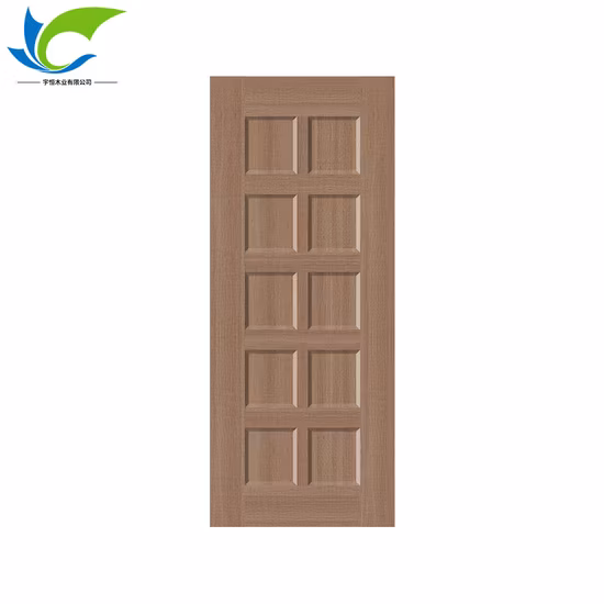 Wood Panel Door Skins Natural Raw MDF Faced Interior HDF Door Skin