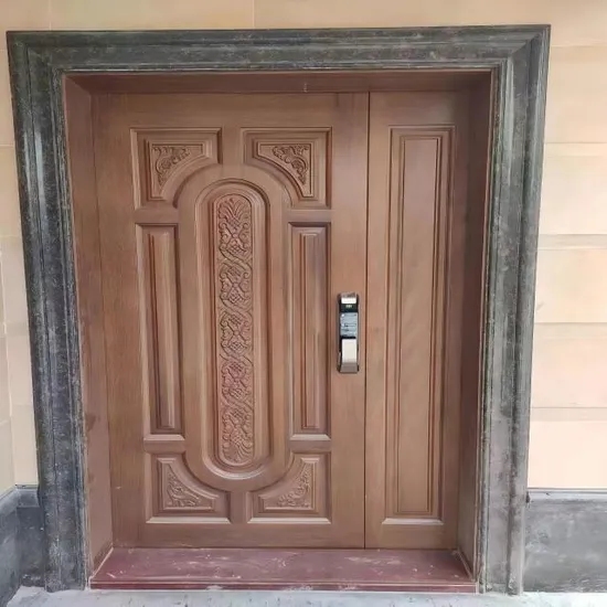 China Manufacturer Exterior Emergency Exit Fire Rating Fireproof Fire Prevention Steel Wood Composite Interior Swing Timber Door 