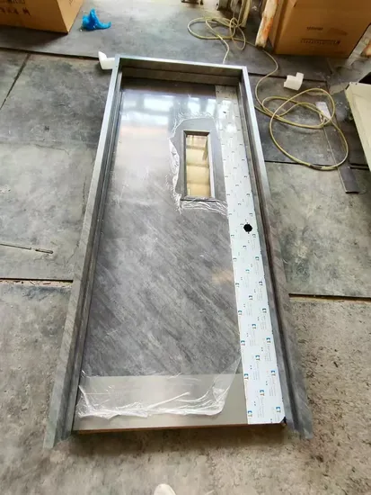 UL Listed Whi FM Approve Commercial Steel Fireproof Hotel Evacuation Door with Vision Panel 