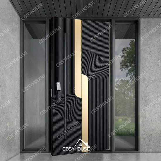 American Modern Design House Security Entrance Front Pivot Door Large Entrance Exterior Main Doors Modern Entry Armored Doors 