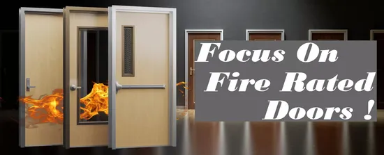 Foshan Factory Acoustic Wooden Fire Rated Door Interior Fireproof Wood Door for Hotel, Hospital, School, Apartment 