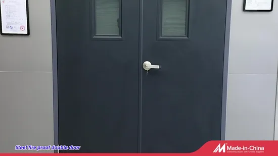 Industrial Fire Resistant Escape Steel Fireproof Door for Commercial Use 