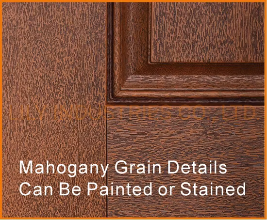Waterproof Exterior Interior Fiberglass Entry Doors with Door Frame That Look Like Wood for House