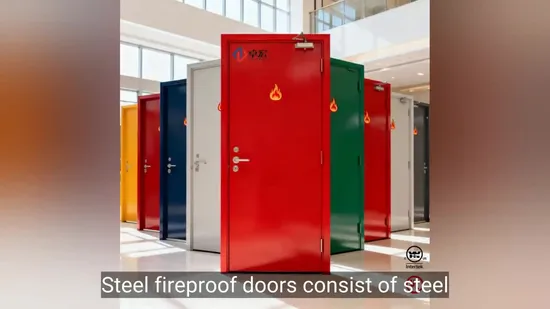 Durable Hollow Metal Doors with Fire Rating for Office Buildings 